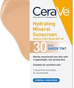 CeraVe Moisturizing Mineral Sunscreen Face Sheer Tint SPF 30